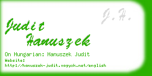 judit hanuszek business card